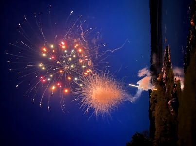 Fireworks over the Bagaduce on Penobscot Day