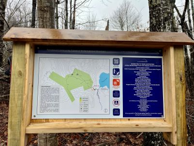 Trail Map sign at Wallamatogus